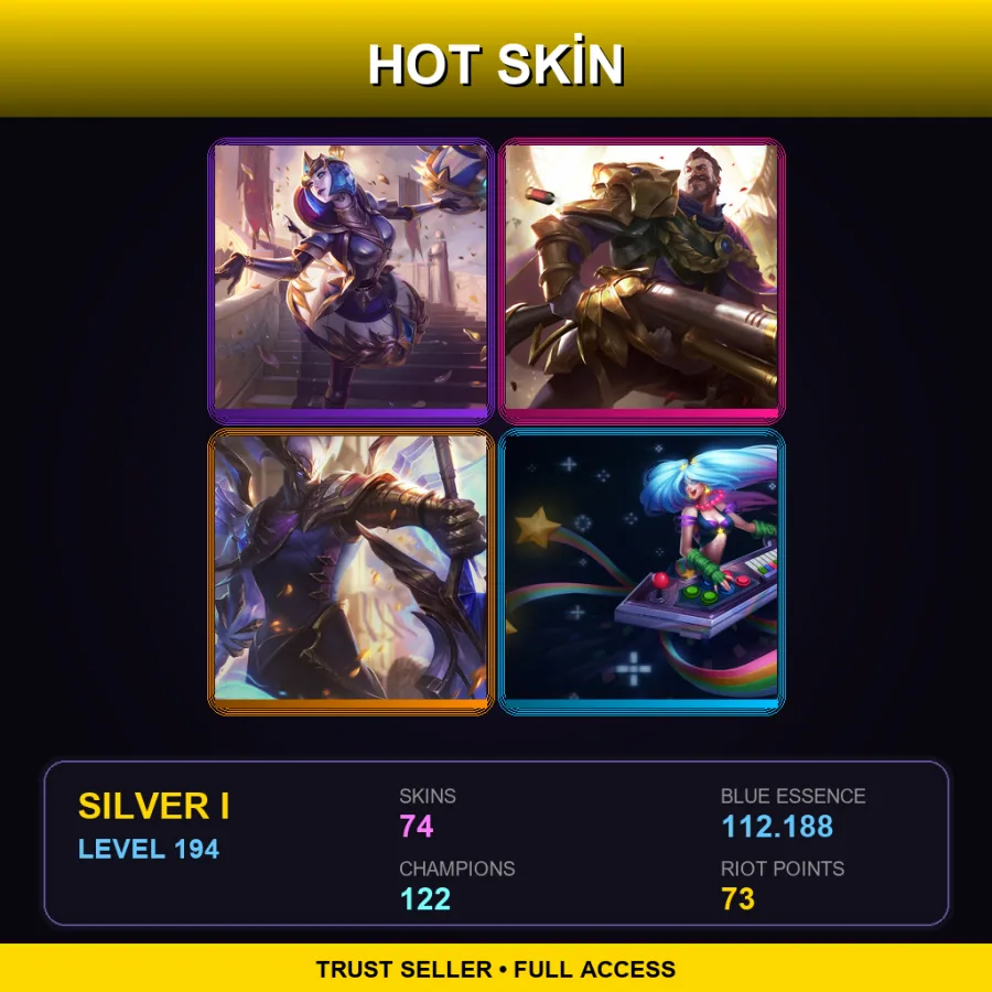 SG | Lv194 | Silver I | 74 Skin | 122 Champ