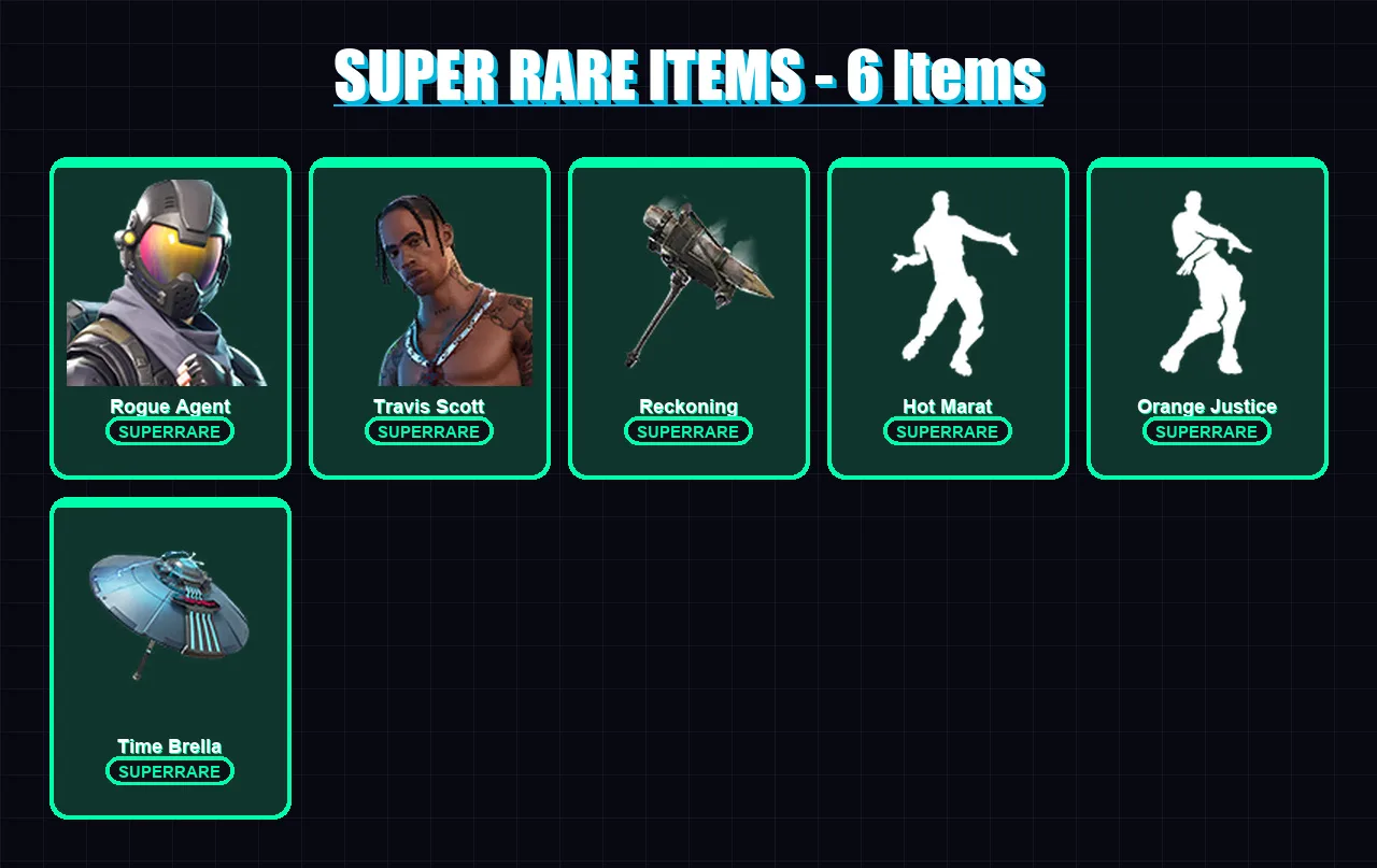 [PC/XBOX/PSN] | Rogue Agent | Travis Scott | Catalyst | Rox | A.I.M. | 92 skin | 161 pickaxe | 119 emote | 152 glider | Lv2207