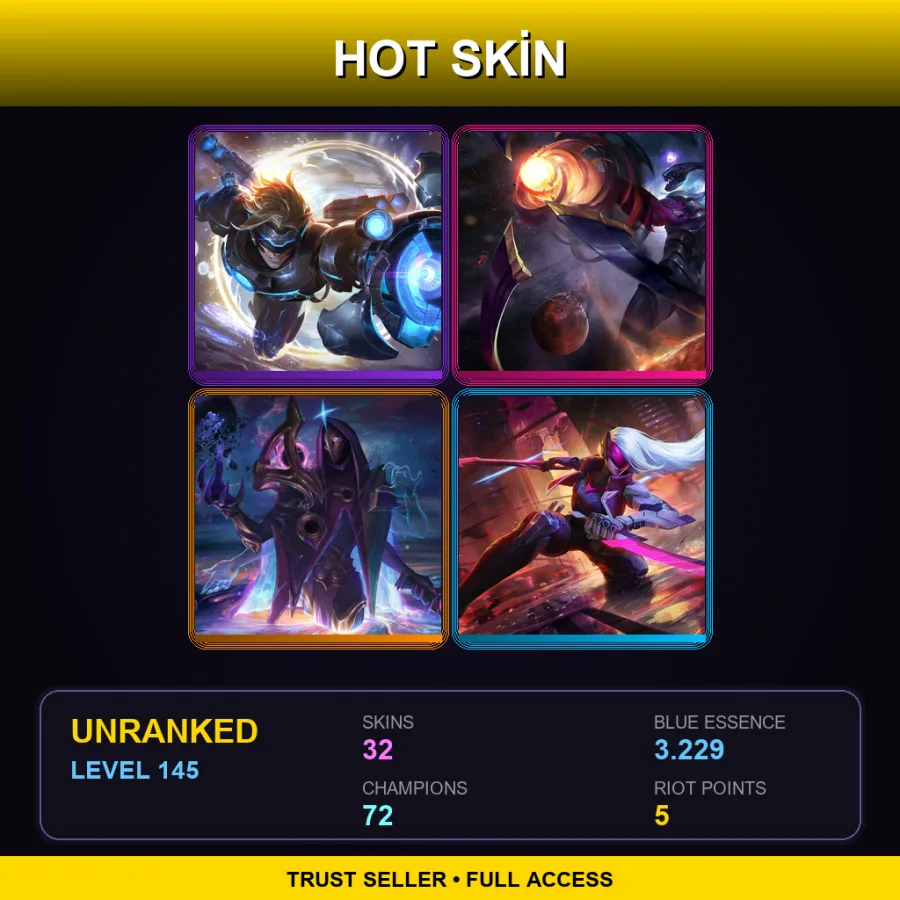 LAN | Lv145 | Unranked | 32 Skin | 72 Champ — Dragon Sorceress Zyra