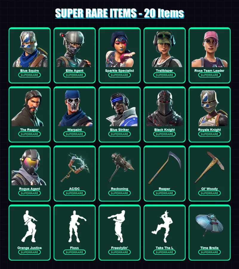[PS4/PS5/XBOX/PC] | Blue Squire | Elite Agent | Sparkle Specialist | 69 skin | Lv1065