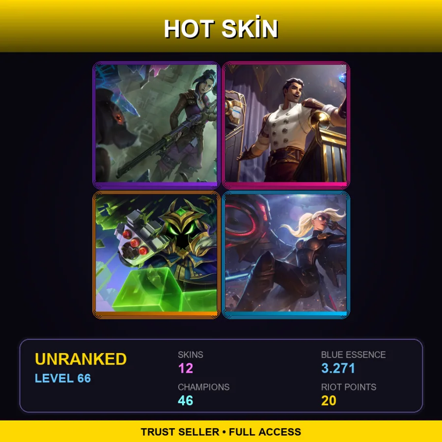 LAS | Lv66 | Unranked | 12 Skin | 46 Champ