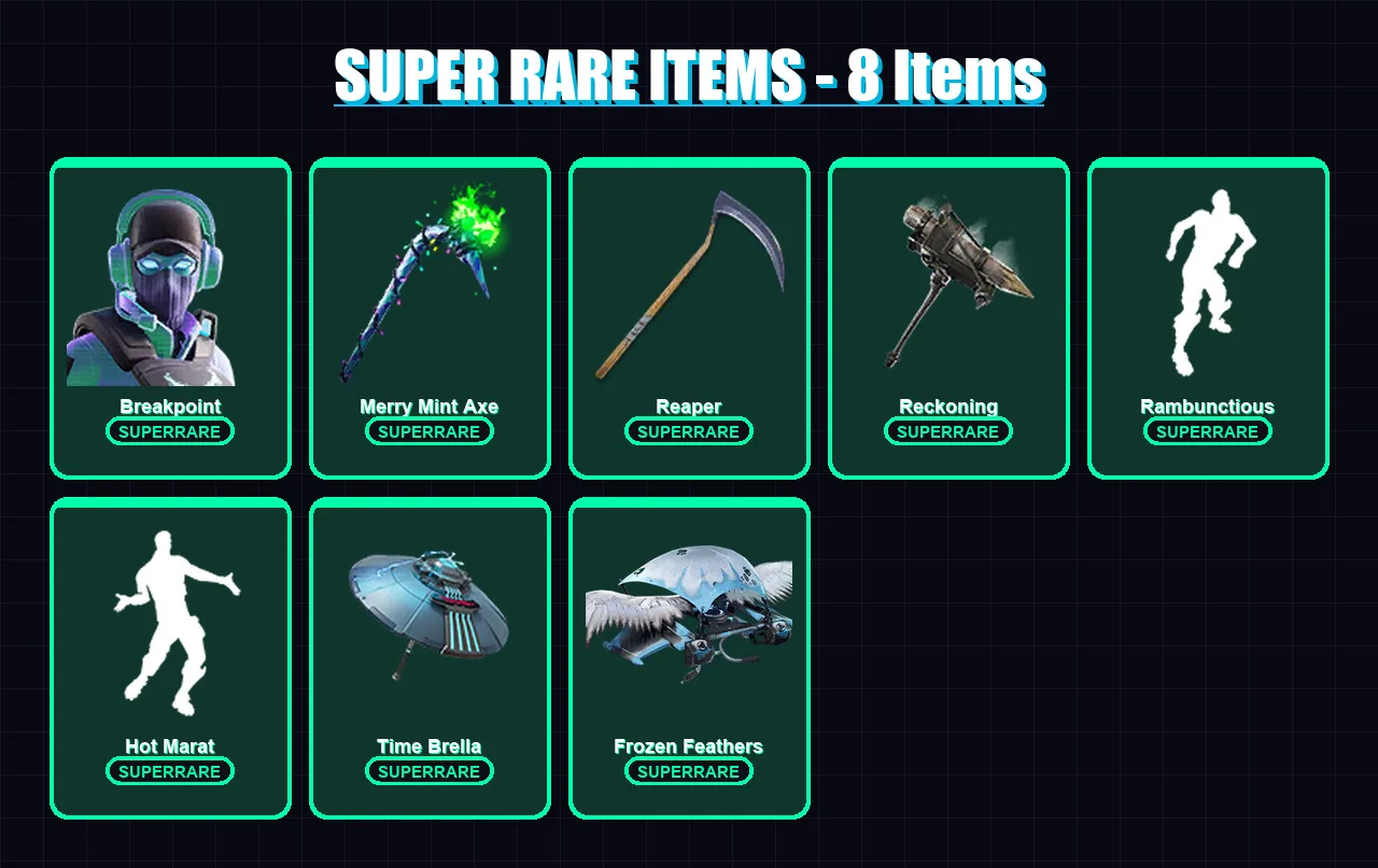 [PC/XBOX] | Breakpoint | A.I.M. | Catalyst | Hime | Dire | 165 skin | 133 pickaxe | 125 emote | 106 glider | Lv1492
