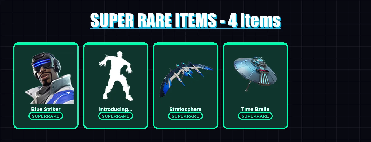 [PS4/PS5/XBOX/PC] | Blue Striker | Mandalorian | Galaxia | Predator | Menace | 24 skin | 48 pickaxe | 59 emote | 50 glider | Lv1233