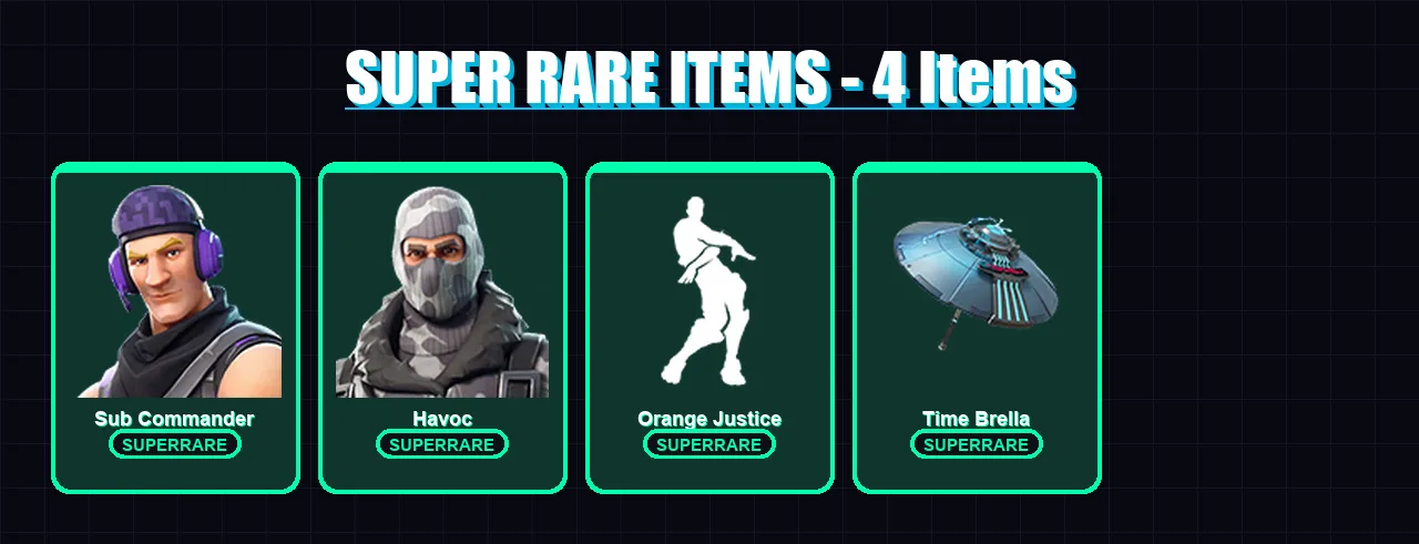 [PC/XBOX] | Sub Commander | Havoc | Midas | Deadpool | The Scientist | 37 skin | 53 pickaxe | 71 emote | 60 glider | Lv1610 — Fortnite account