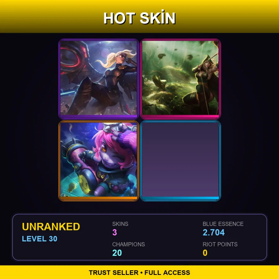 LAS | Lv30 | Unranked | 3 Skin | 20 Champ