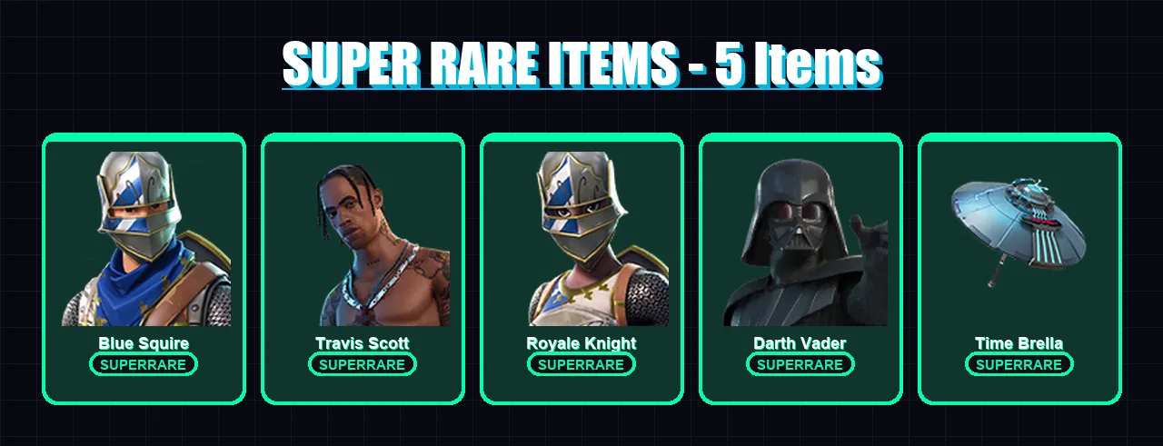 [PC/XBOX] | Blue Squire | Lara Croft | Travis Scott | Royale Knight | Darth Vader | 77 skin | 109 pickaxe | 85 emote | 99 glider | Lv1525