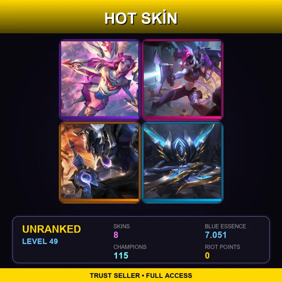 VN | Lv49 | Unranked | 8 Skin | 115 Champ — Blackfrost Sion