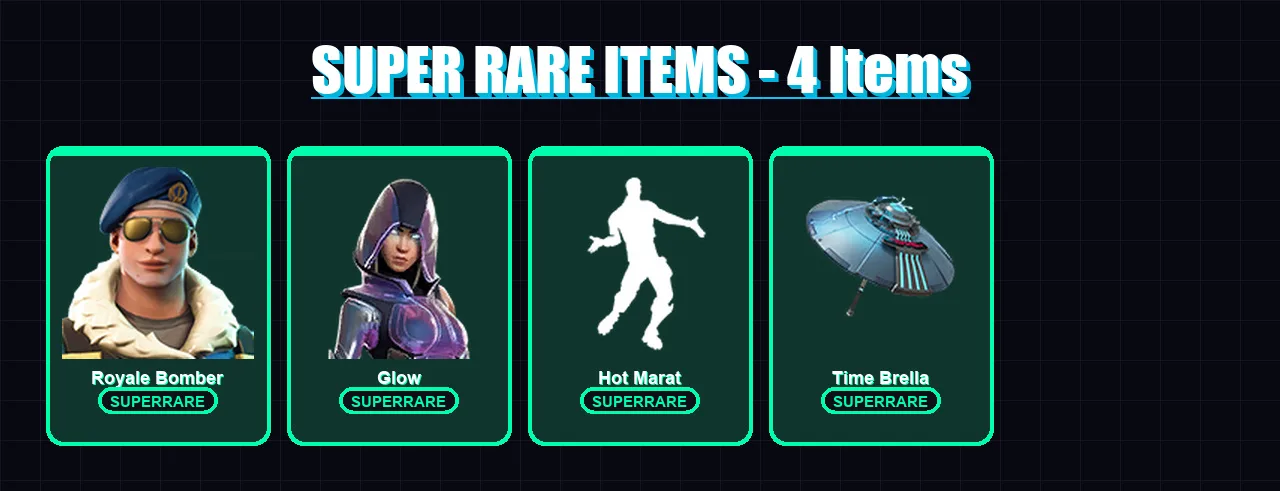 [PC/XBOX] | Royale Bomber | Glow | Zero | Sorana | Fusion | 47 skin | 51 pickaxe | 57 emote | 61 glider | Lv933