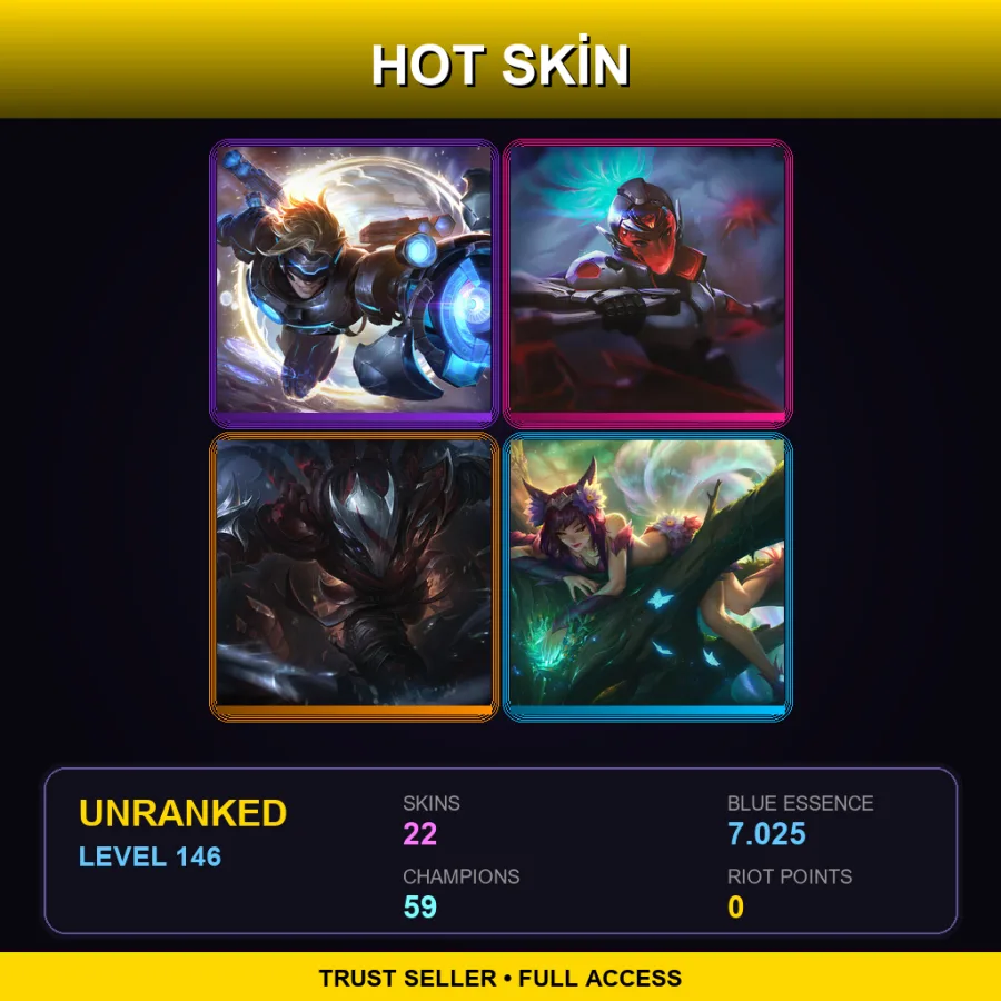 LAN | Lv146 | Unranked | 22 Skin | 59 Champ — El Tigre Braum