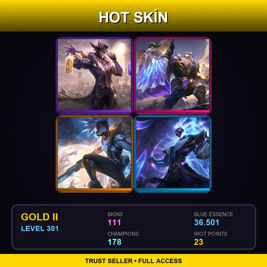 EUW | Victorious Twisted Fate | Victorious Braum | Pulsefire Ekko | Pulsefire Thresh | 111 Skin | 178 Champ | Gold II | Lv301