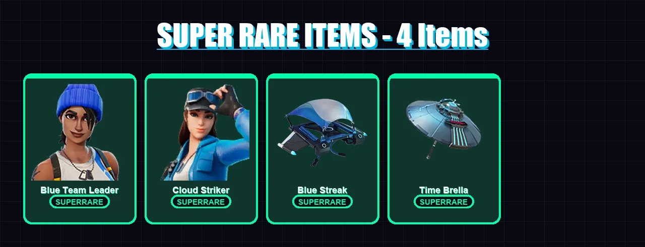 [PC/XBOX/PSN] | Blue Team Leader | Cloud Striker | Galaxia | Midas | Backlash | 69 skin | 93 pickaxe | 77 emote | 68 glider | Lv1113