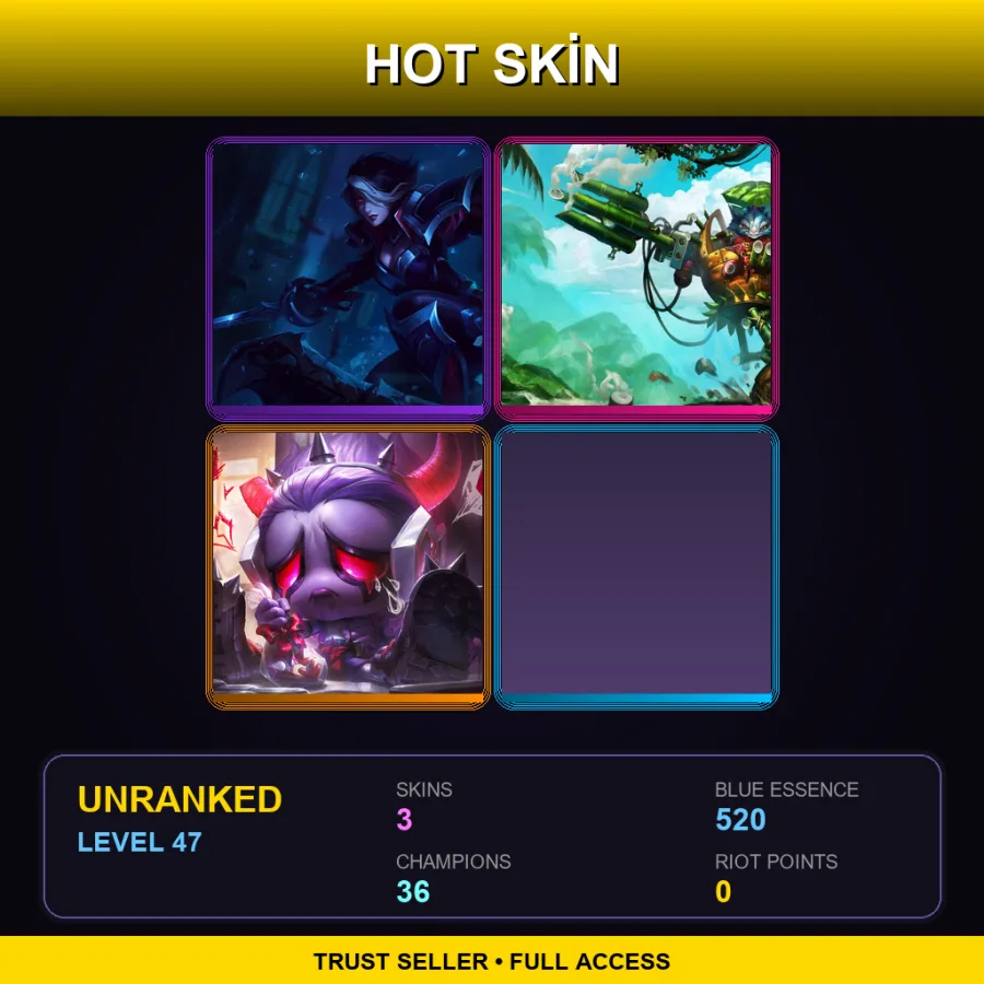 LAS | Lv47 | Unranked | 3 Skin | 36 Champ