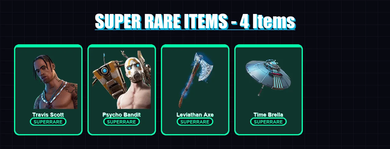 [PC/XBOX] | Travis Scott | Psycho Bandit | Son Goku | Frozen Love Ranger | Deadpool | 88 skin | 115 pickaxe | 78 emote | 84 glider | Lv1220 — Fortnite account