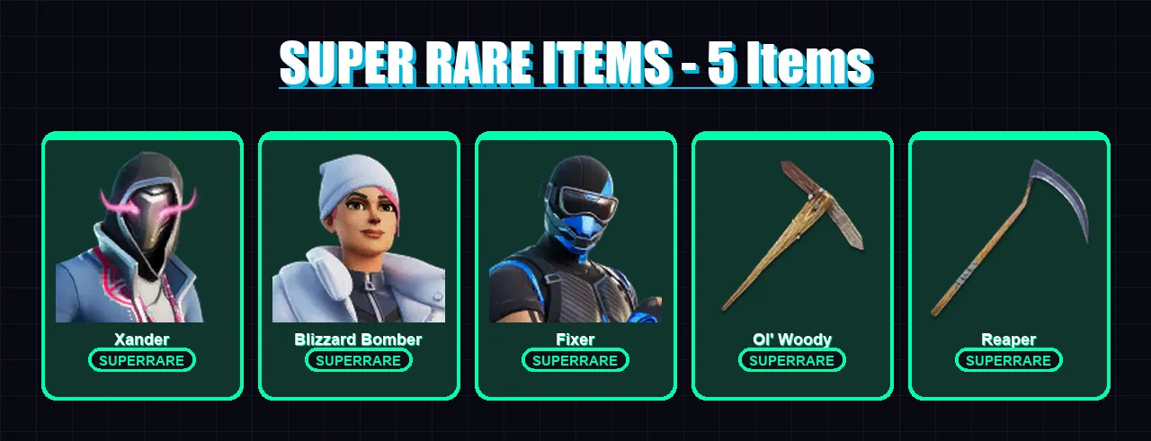 [PC] | Xander | Blizzard Bomber | Fixer | Torin | Menace | 90 skin | 174 pickaxe | 96 emote | 120 glider | Lv2434