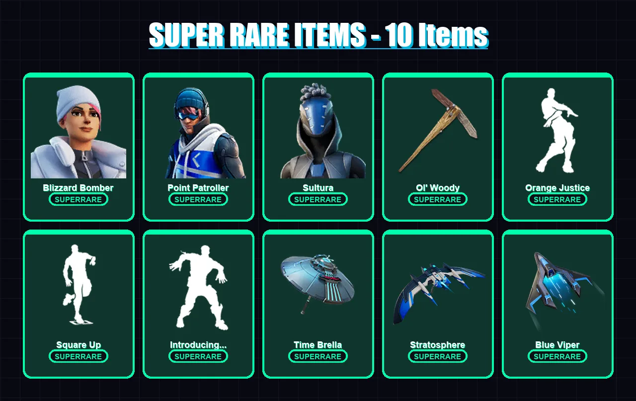 [PS4/PS5/XBOX/PC] | Blizzard Bomber | Point Patroller | Sultura | Deadpool | Midas | 68 skin | 70 pickaxe | 89 emote | 71 glider | Lv931
