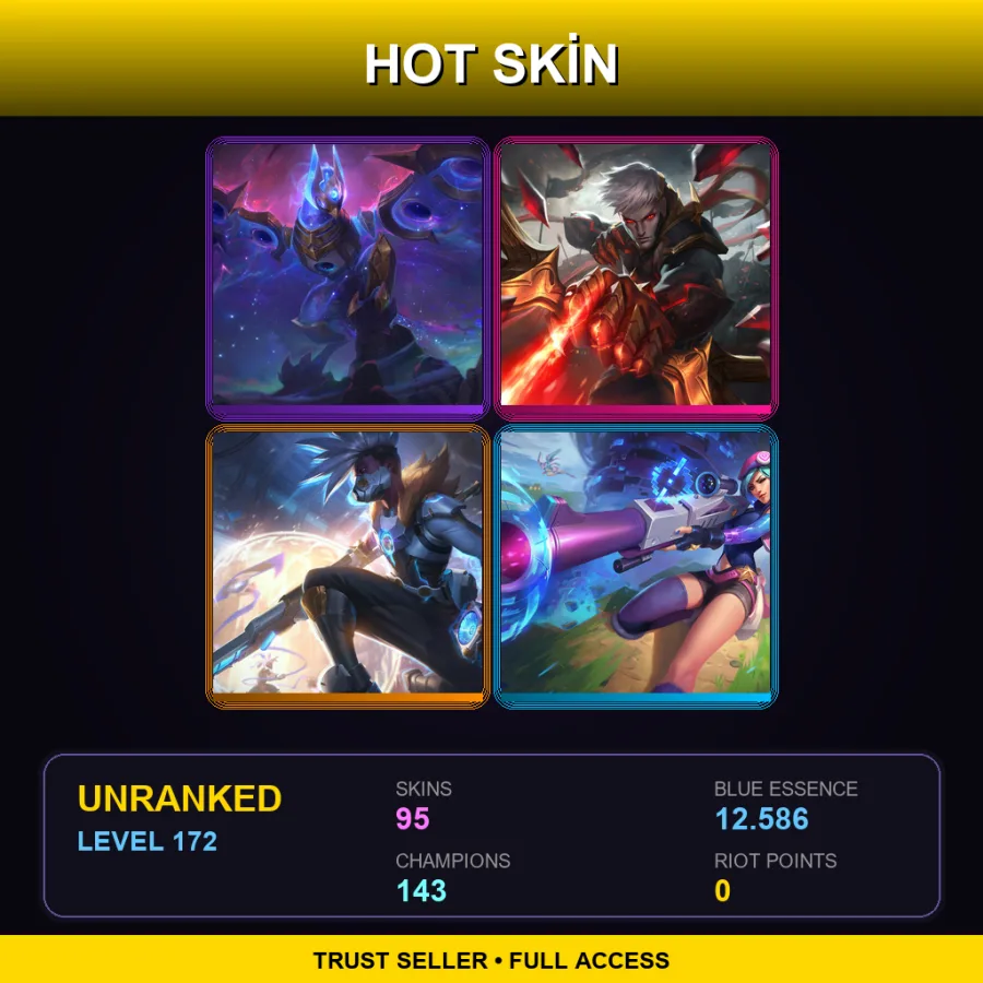 VN | Lv172 | Unranked | 95 Skin | 143 Champ — Battle Academia Leona