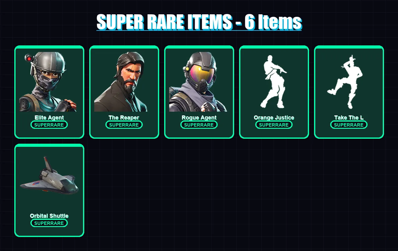 [PC/XBOX] | Elite Agent | The Reaper | Rogue Agent | Blackheart | Valor | 35 skin | 20 pickaxe | 37 emote | 30 glider | Lv321