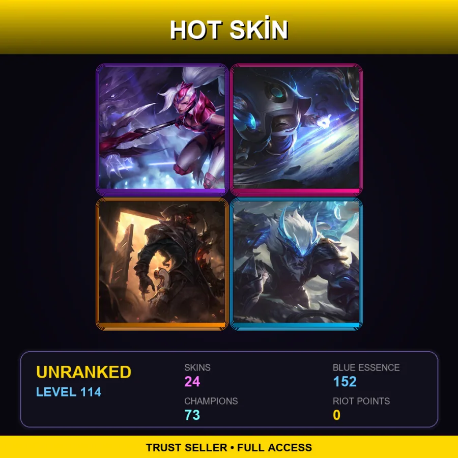BR | Lv114 | Unranked | 24 Skin | 73 Champ