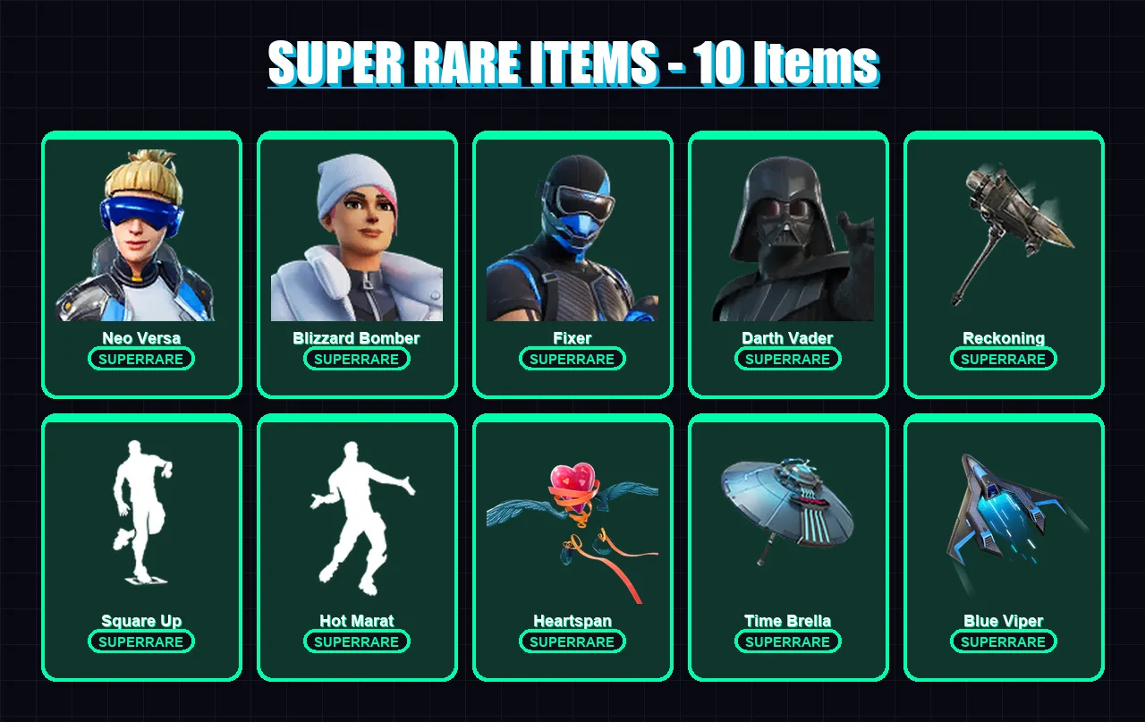 [PS4/PS5/XBOX/PC] | Neo Versa | Blizzard Bomber | Fixer | Darth Vader | Kymera | 228 skin | 271 pickaxe | 217 emote | 230 glider | Lv4523