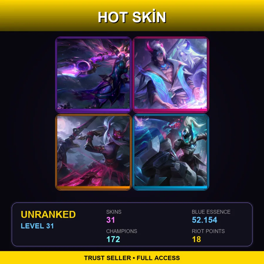 SG | Lv31 | Unranked | 31 Skin | 172 Champ — Sherwood Forest Ashe