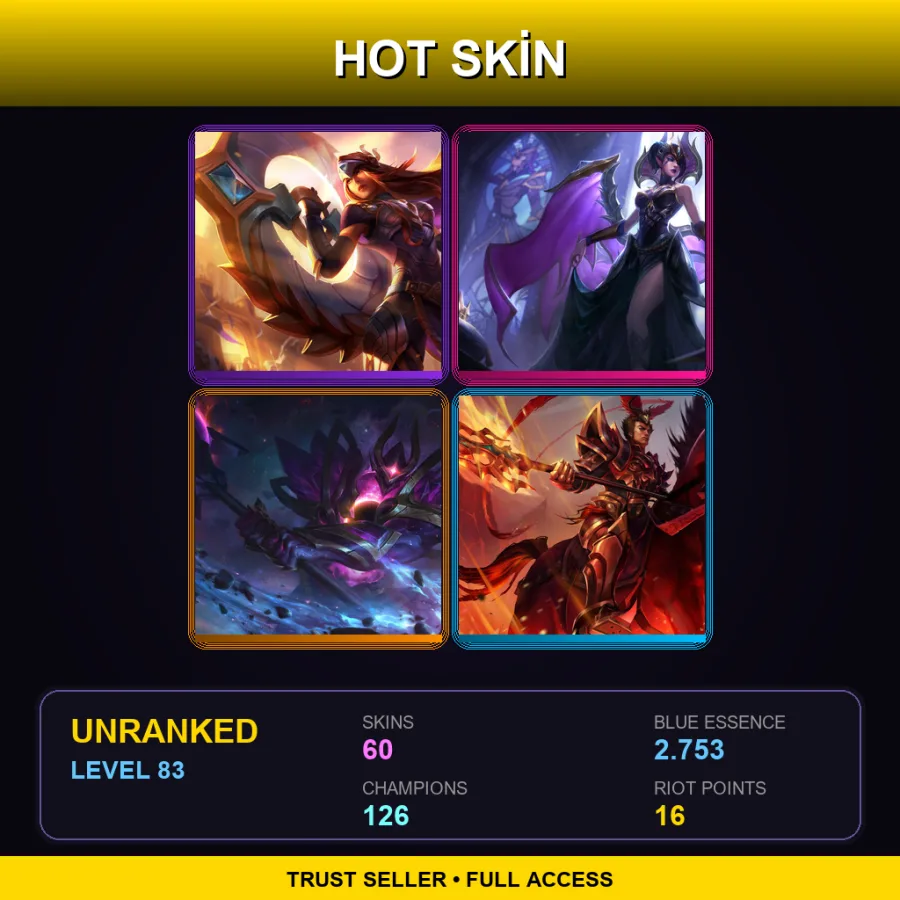 EUNE | Lv83 | Unranked | 60 Skin | 126 Champ — Totemic Maokai