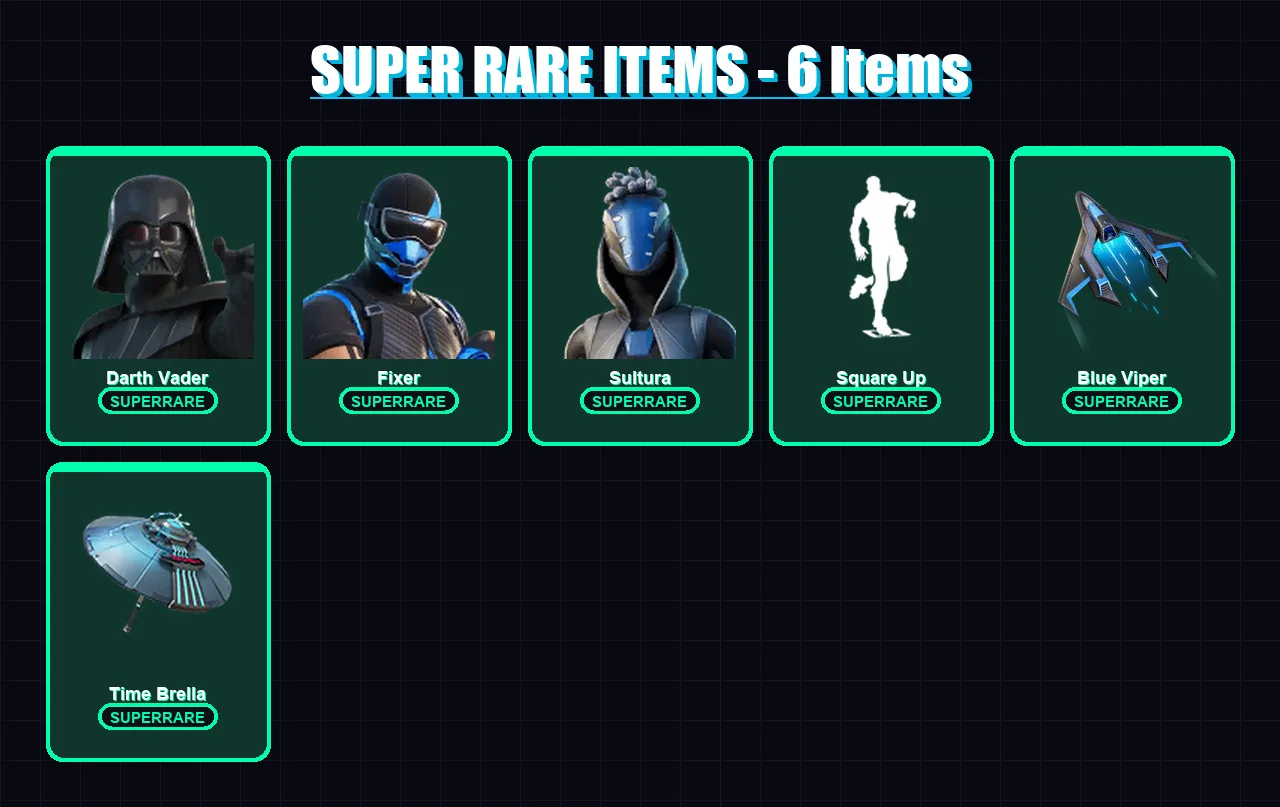 [PS4/PS5/XBOX/PC] | Darth Vader | Fixer | Sultura | Ronin | Valeria | 154 skin | 191 pickaxe | 127 emote | 156 glider | Lv2210