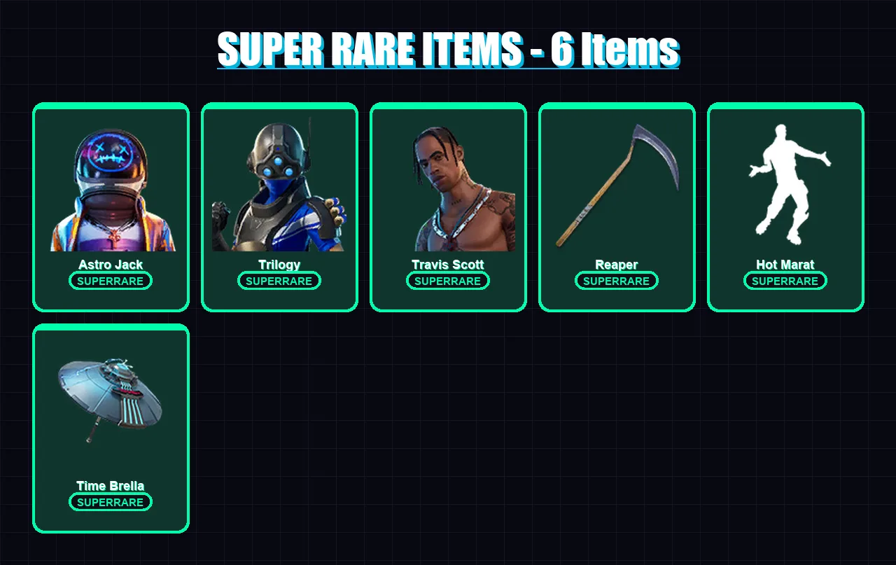[PS4/PS5/PC] | Astro Jack | Trilogy | Travis Scott | Mandalorian | Eternal Knight | 121 skin | 156 pickaxe | 113 emote | 138 glider | Lv1944