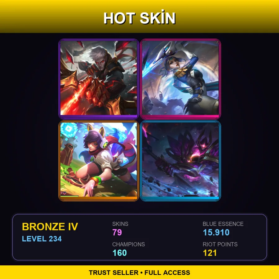 LAS | Lv234 | Bronze IV | 79 Skin | 160 Champ