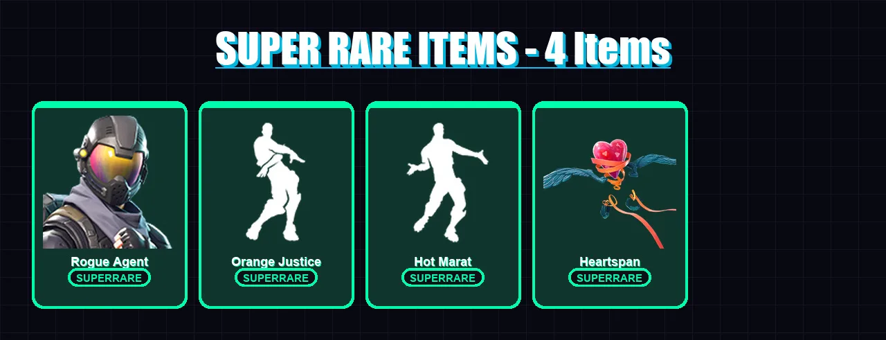 [PC/XBOX] | Rogue Agent | Ruin | Ragnarok | Blackheart | Hybrid | 36 skin | 34 pickaxe | 48 emote | 42 glider | Lv598