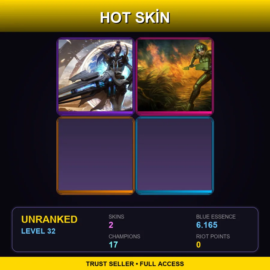 LAS | Lv32 | Unranked | 2 Skin | 17 Champ