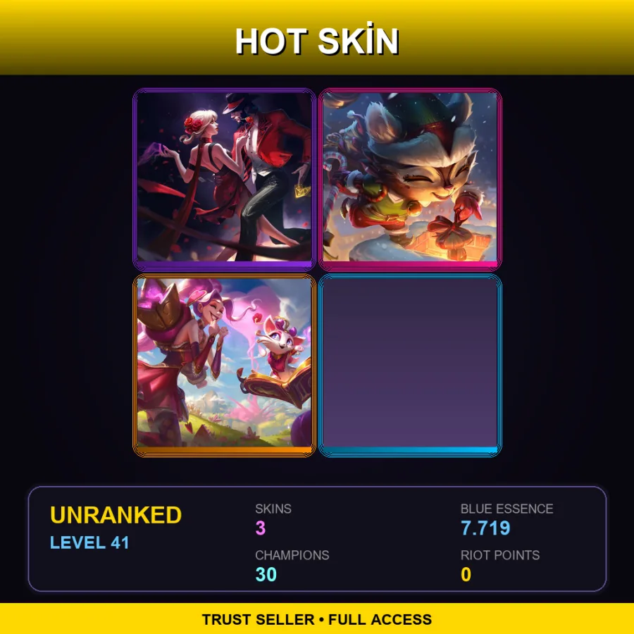 LAS | Lv41 | Unranked | 3 Skin | 30 Champ with Illaoi