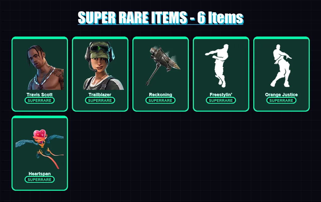 [PC/PSN] | Travis Scott | Trailblazer | Zenith | The Ice King | Lynx | 114 skin | 142 pickaxe | 129 emote | 132 glider | Lv1695