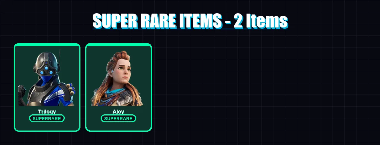 [PS4/PS5/XBOX/PC] | Trilogy | Aloy | The Ageless | Hades | Kado Thorne | 124 skin | 136 pickaxe | 117 emote | 113 glider | Lv1892