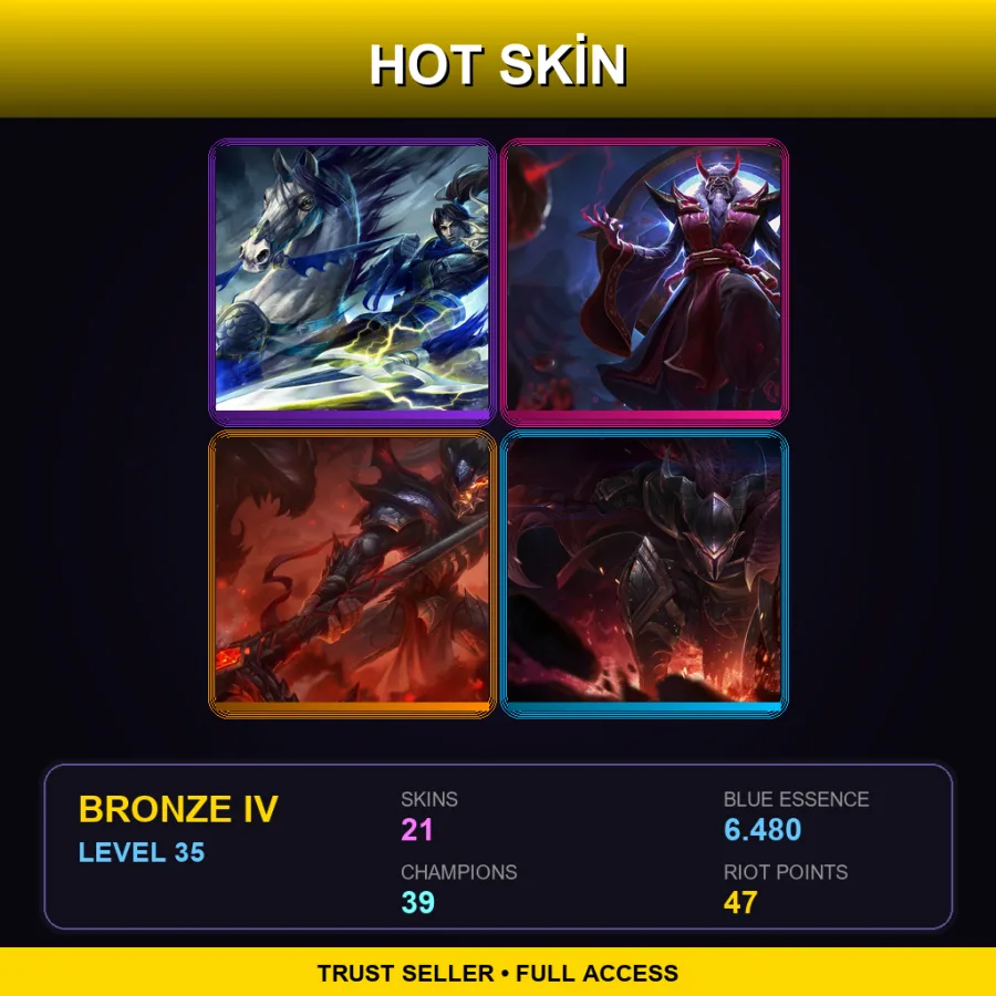 LAS | Lv35 | Bronze IV | 21 Skin | 39 Champ