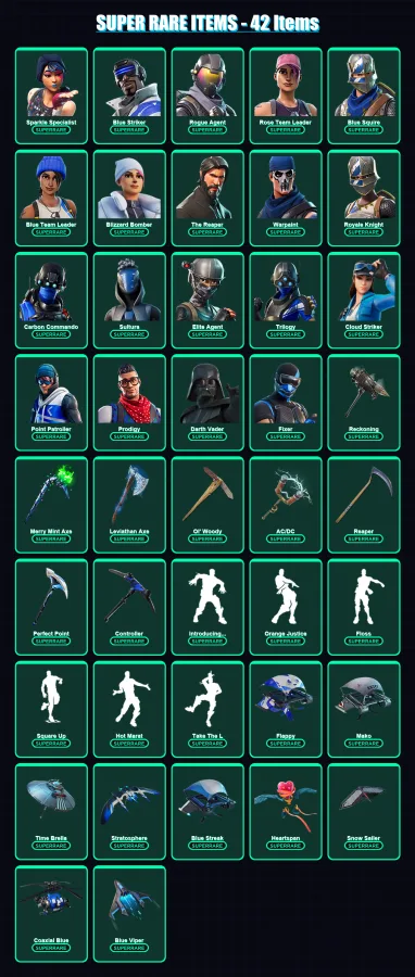 [PC/XBOX] | Sparkle Specialist | Blue Striker | Rogue Agent | 155 skin | Lv2358
