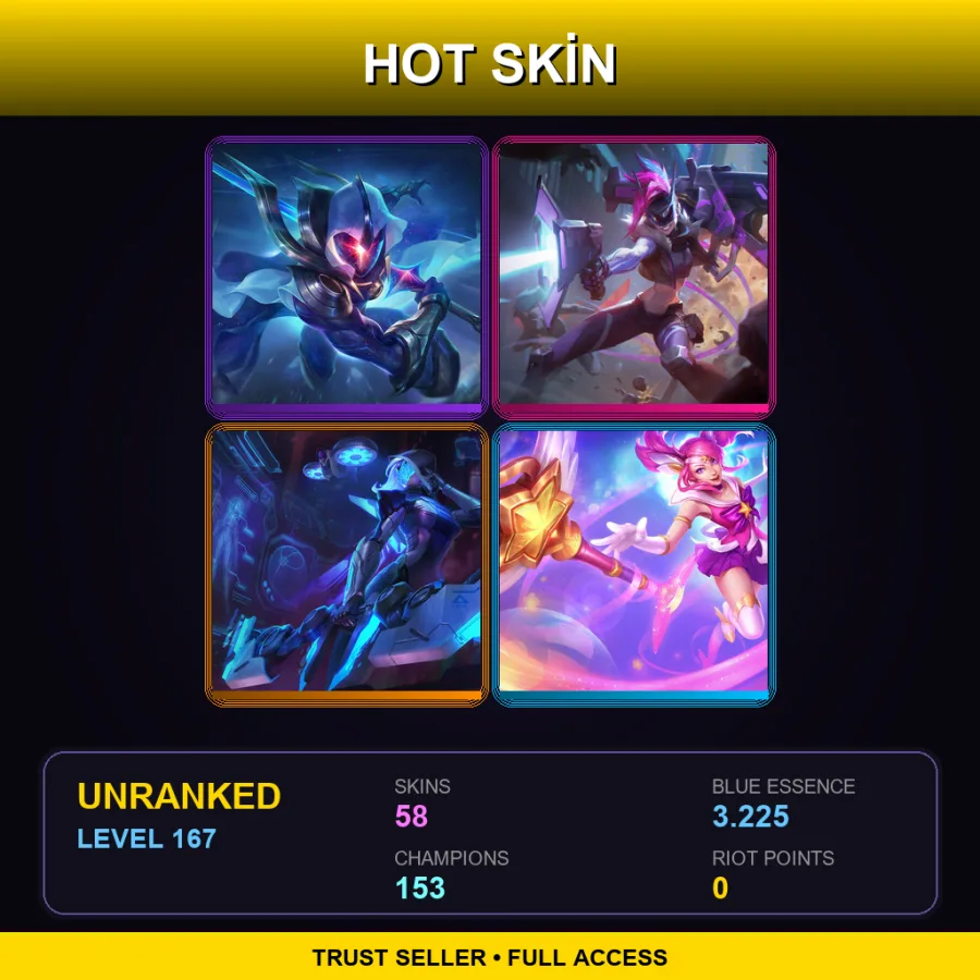 VN | Lv167 | Unranked | 58 Skin | 153 Champ — King Rammus
