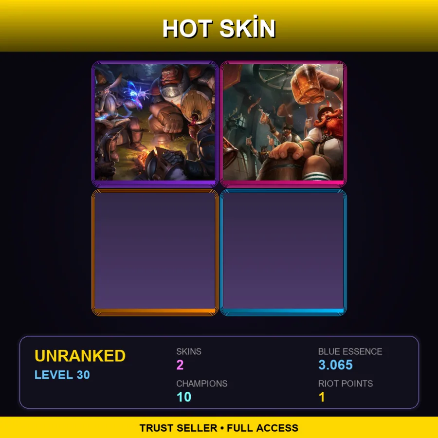 EUW | Lv30 | Unranked | 2 Skin | 10 Champ — Gragas Caskbreaker