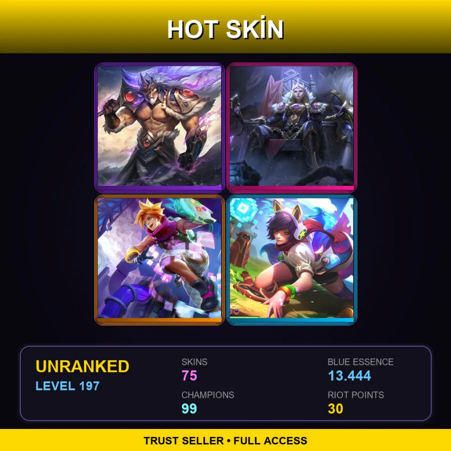 EUNE | Lv197 | Unranked | 75 Skin | 99 Champ — Battle Academia Garen