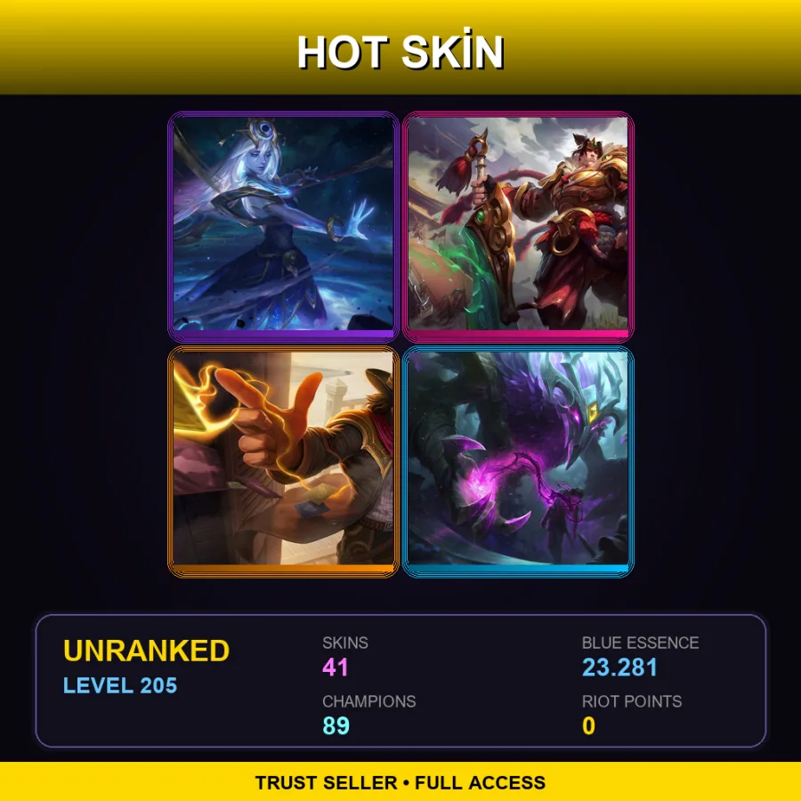 BR | Lv205 | Unranked | 41 Skin | 89 Champ