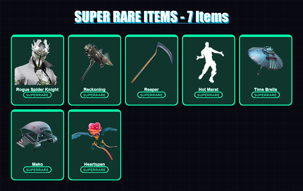 [PC/PSN] | Rogue Spider Knight | The Prisoner | Dire | The Ice King | Lynx | 28 skin | 21 pickaxe | 34 emote | 31 glider | Lv414