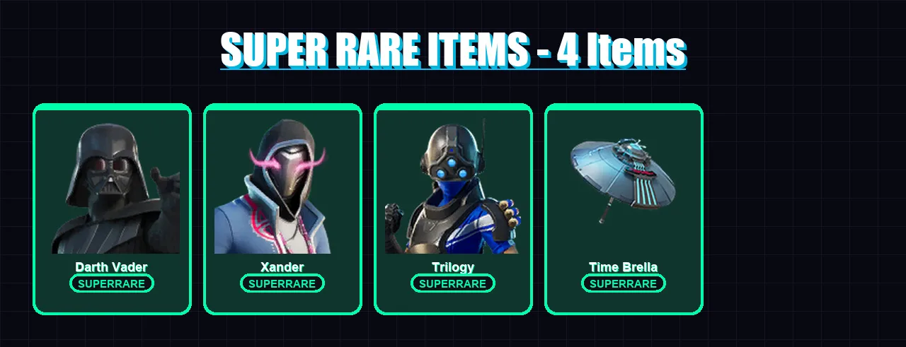 [PS4/PS5/XBOX/PC] | Darth Vader | Xander | Trilogy | Kado Thorne | Omegarok | 128 skin | 168 pickaxe | 125 emote | 141 glider | Lv2225 — Fortnite account