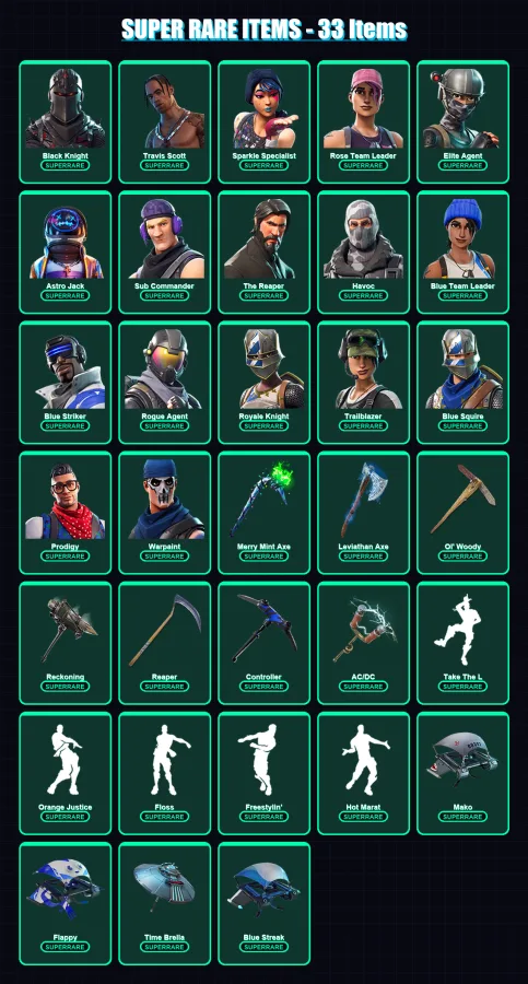 [PC/XBOX] | Black Knight | Travis Scott | Sparkle Specialist | 253 skin | Lv2269