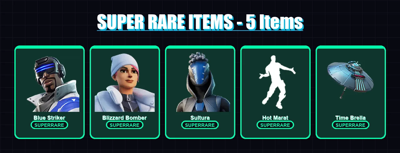 [PS4/PS5/XBOX/PC] | Blue Striker | Blizzard Bomber | Sultura | Drift | Redline | 6 skin | 17 pickaxe | 18 emote | 19 glider | Lv235