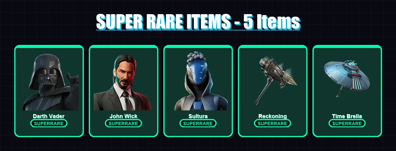 [PS4/PS5/PC] | Darth Vader | John Wick | Sultura | Kymera | Blackheart | 174 skin | 220 pickaxe | 182 emote | 206 glider | Lv2711