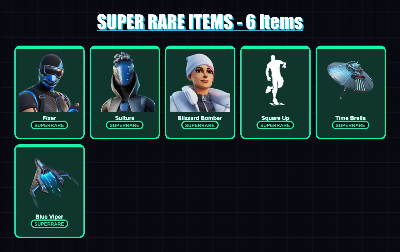 [PC/XBOX/PSN] | Fixer | Sultura | Blizzard Bomber | Mizuki | Polarity | 115 skin | 128 pickaxe | 88 emote | 92 glider | Lv1286