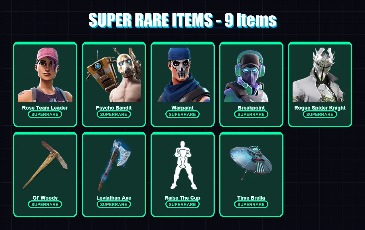 [PC/XBOX/PSN] | Rose Team Leader | Psycho Bandit | Warpaint | 154 skin | Lv2402