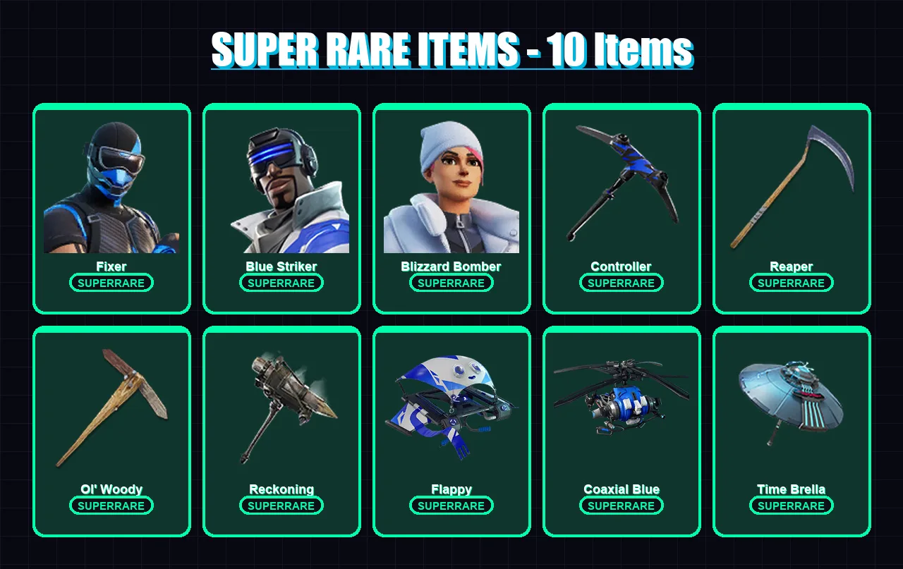 [PS4/PS5/XBOX/PC] | Fixer | Blue Striker | Blizzard Bomber | Raz | Deadpool | 174 skin | 207 pickaxe | 142 emote | 165 glider | Lv2662
