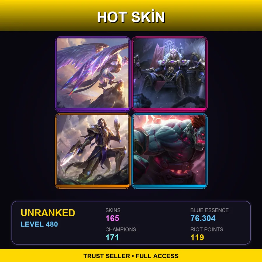 EUNE | Lv480 | Unranked | 165 Skin | 171 Champ — Dreadknight Garen
