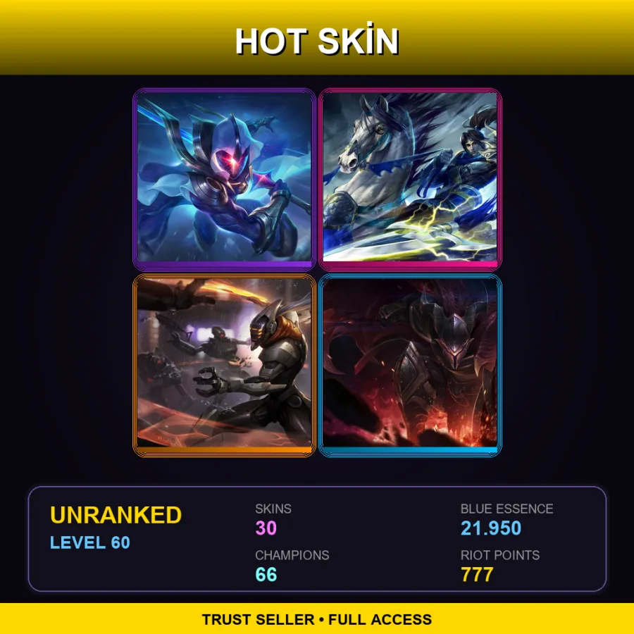 OCE | Lv60 | Unranked | 30 Skin | 66 Champ — Sweetheart Annie