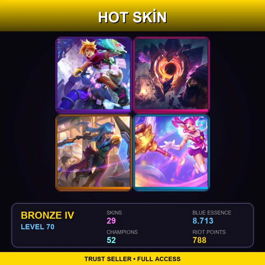 EUNE | Lv70 | Bronze IV | 29 Skin | 52 Champ